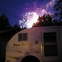  Fireworks over the trailer
